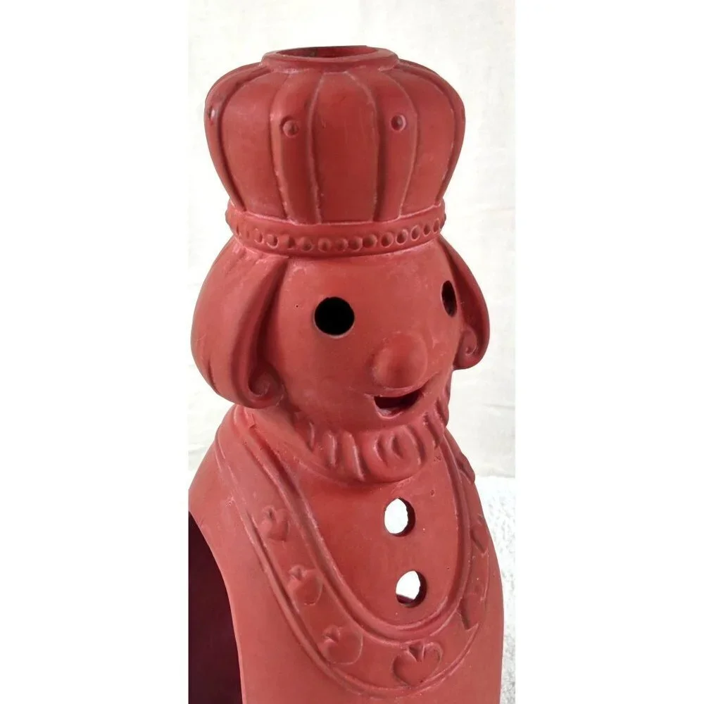 Terracotta Figural Candle Holder Pottery Tea Light VTG 70s Danish Modern Japan
